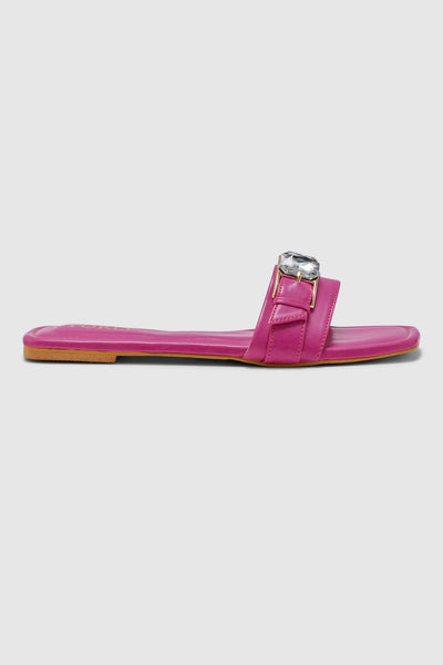 Aurora Pink Sandals- side view