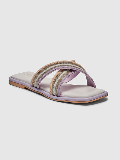 Aria Multi-Pastel Slip-Ons- front view