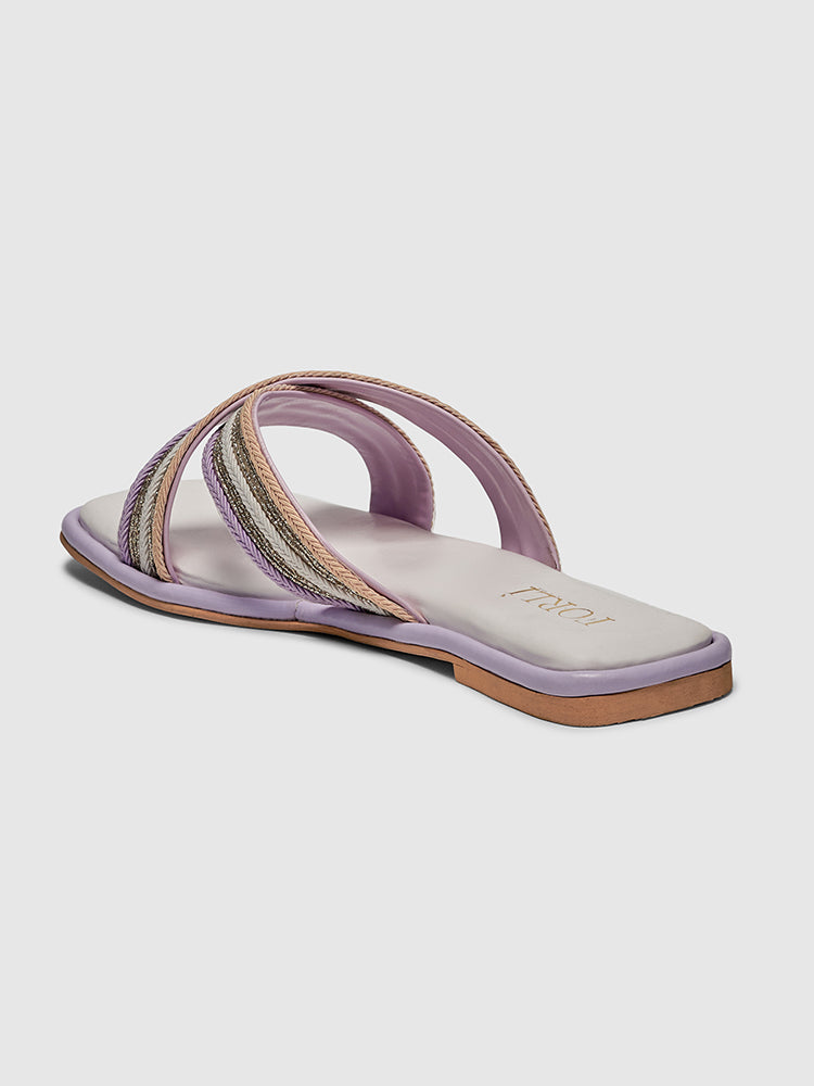 Aria Multi-Pastel Slip-Ons- Back view