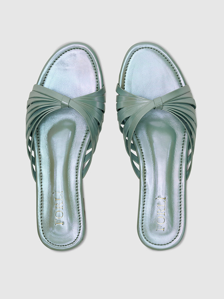 Aurel Neon Slip-Ons- front view